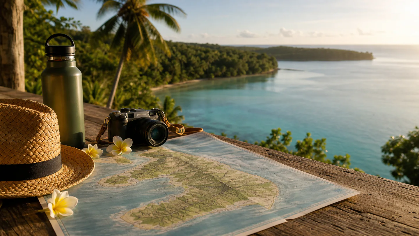 Blue Lagoon swimming stop on a three-day Efate itinerary