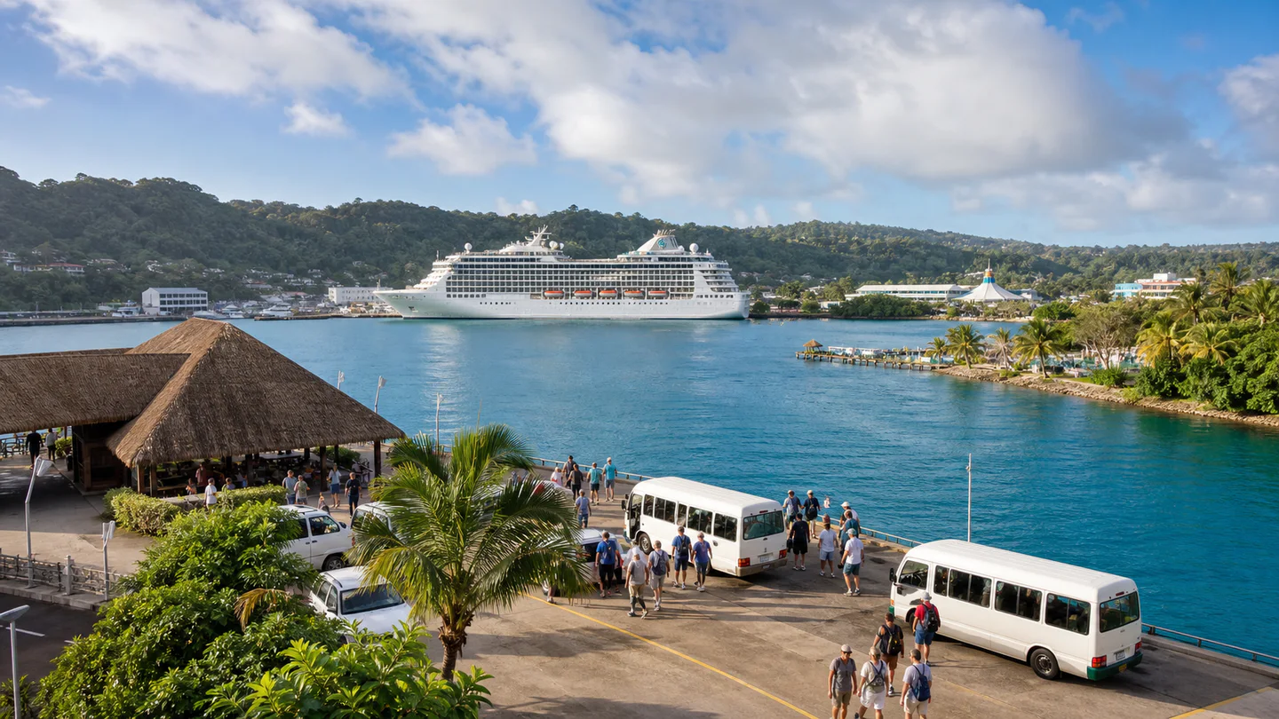 Private cruise wharf transfer in Port Vila, Vanuatu