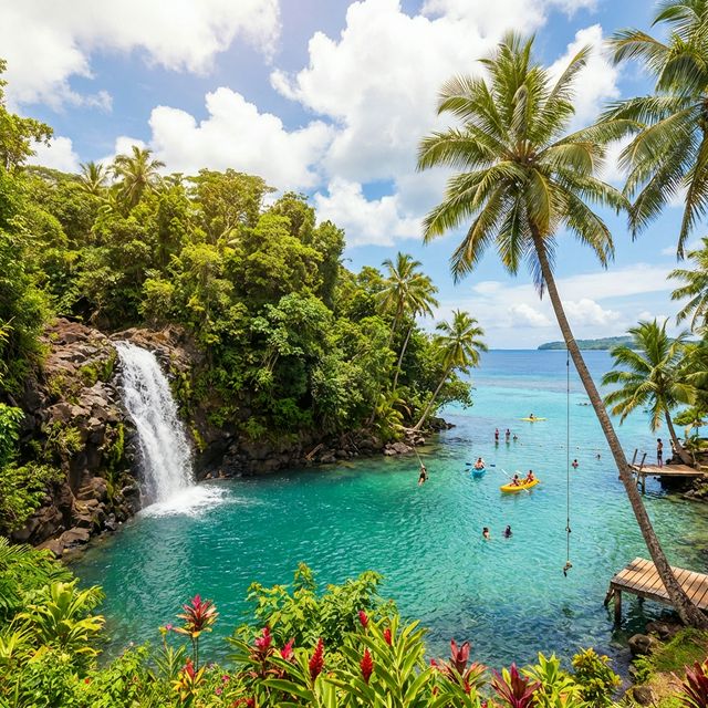 Tropical coast and clear blue water among Vanuatu's tourist attractions