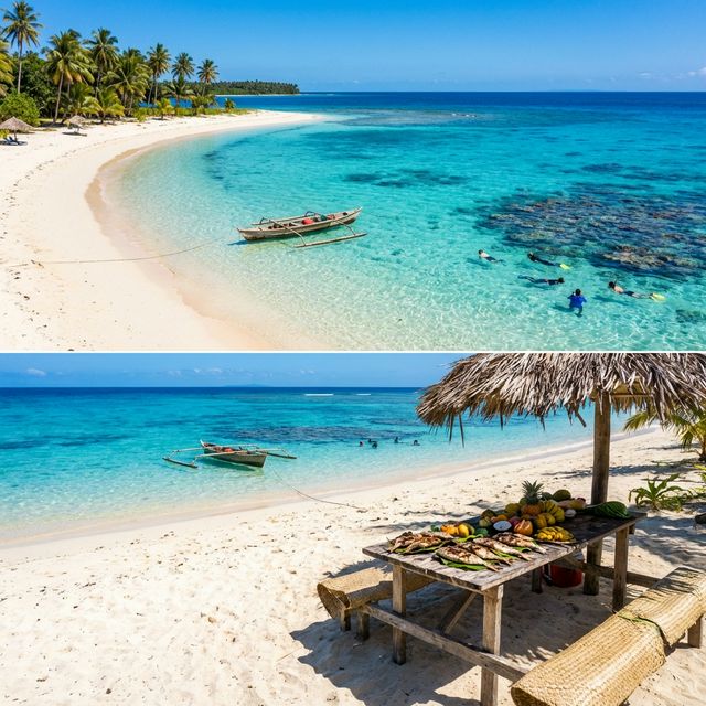 Tropical island and reef near Efate, Vanuatu